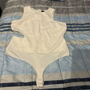 BCBGMaxAzria Ivory Sleeveless Dress Top